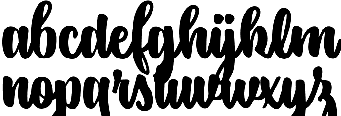 SintaScript Font LOWERCASE