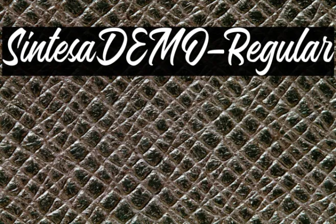 SintesaDEMO-Regular Example 2