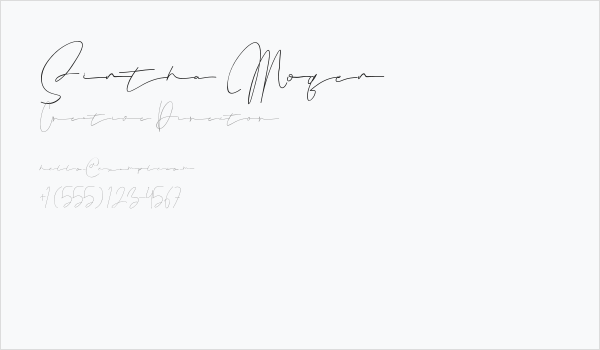 Sintha Moqen Business Card