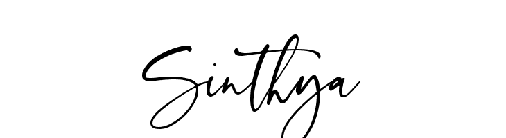 Sinthya  フリーフォントのダウンロード