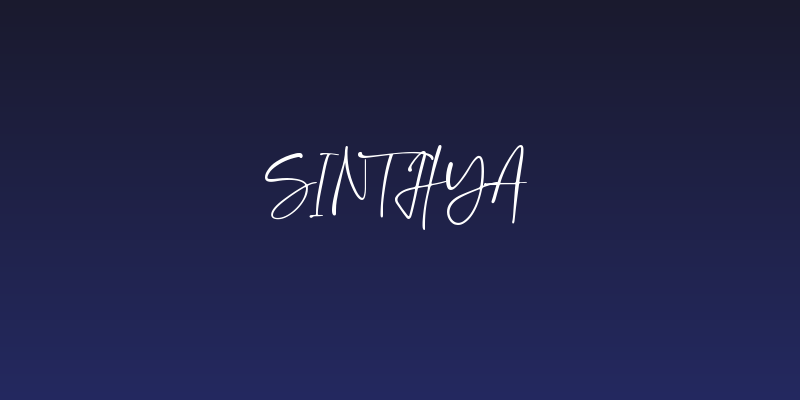 Sinthya Social Header