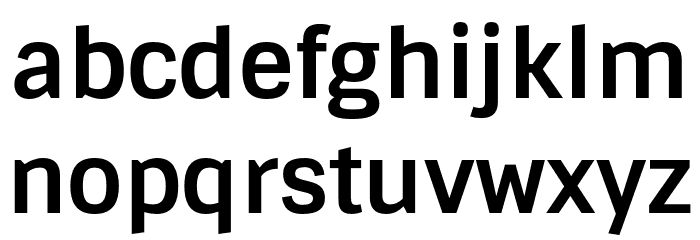 Sintony Bold Font LOWERCASE