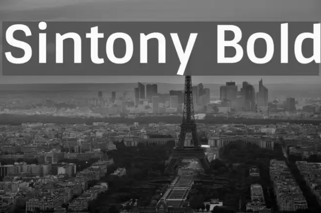 Sintony Bold Font examples