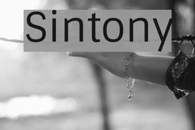 Sintony Font examples