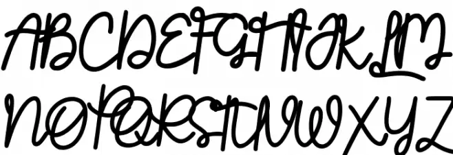 Sinttesy Monoline Font Font Litere mari