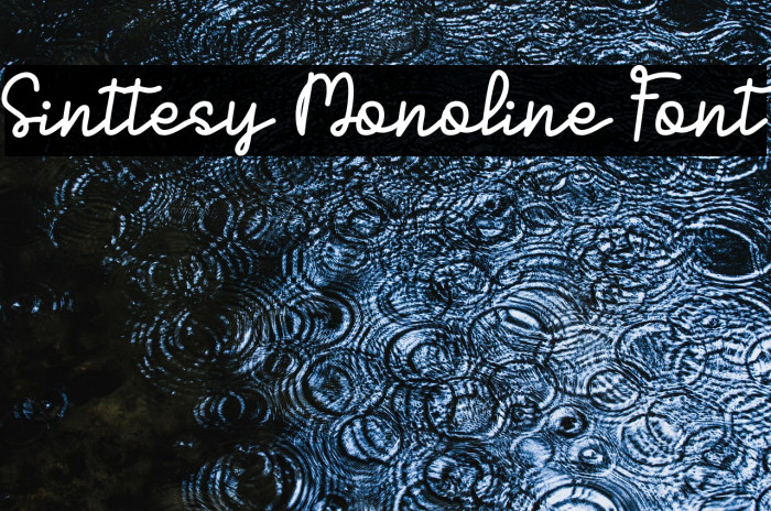 Sinttesy Monoline Font Example 2