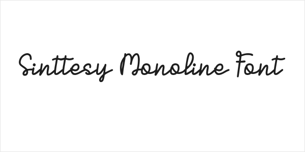 Sinttesy Monoline Font Logo