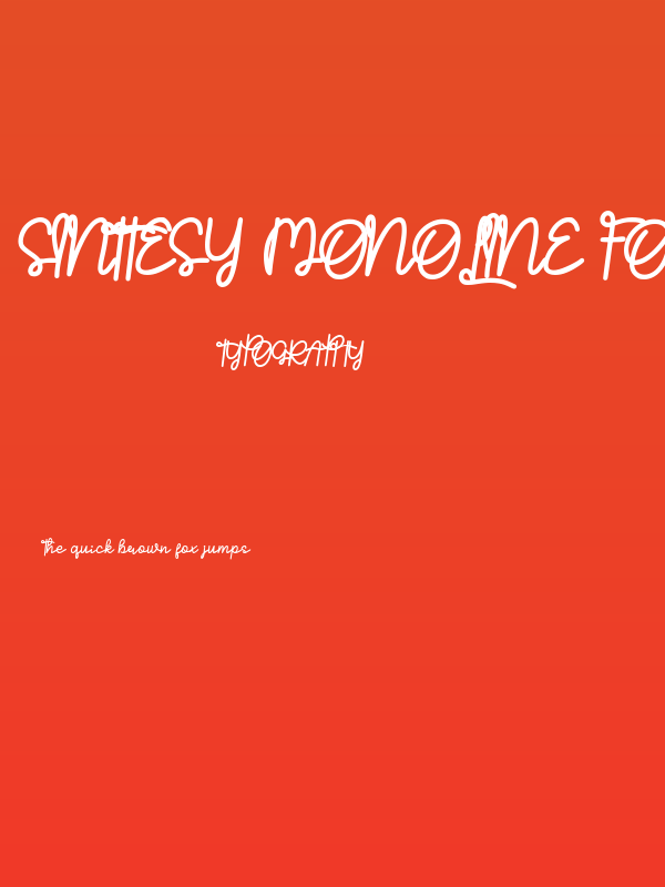 Sinttesy Monoline Font Poster