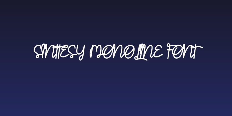 Sinttesy Monoline Font Social Header
