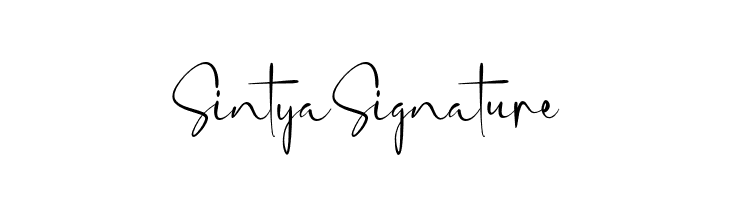 SintyaSignature  font caratteri gratis