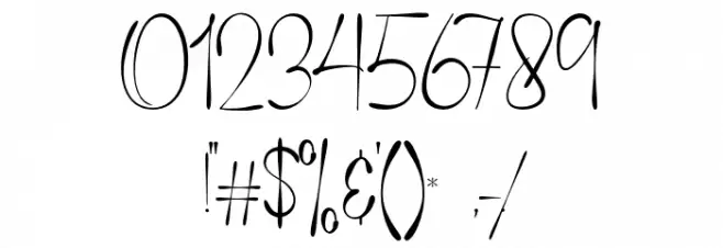 SintyaSignature Font OTHER CHARS