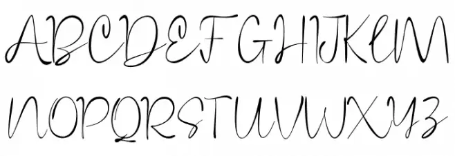 SintyaSignature Schriftart Groß