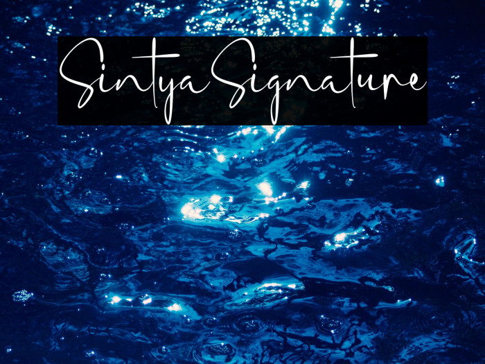 SintyaSignature Example 3