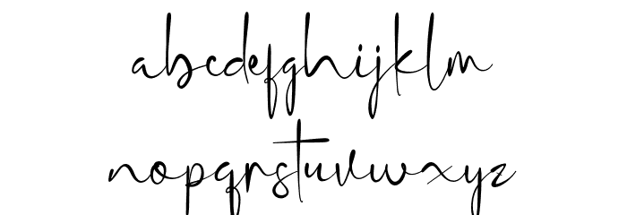 SintyaSignature Font LOWERCASE