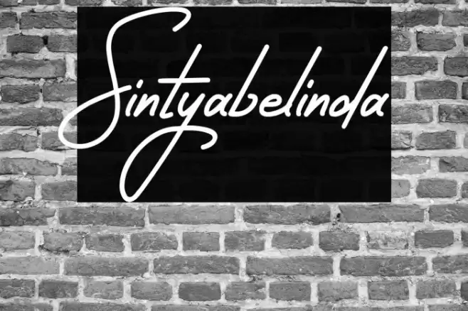 Sintyabelinda Font examples
