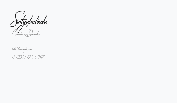 Sintyabelinda Business Card
