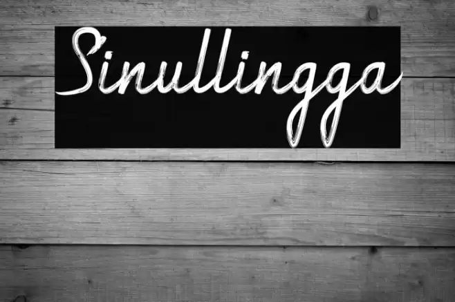 Sinullingga Font examples
