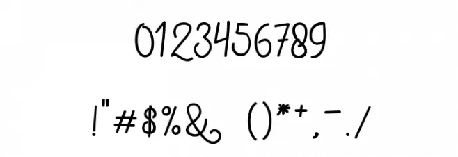 SinyakScript Font OTHER CHARS