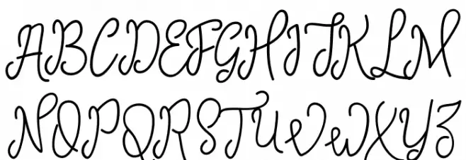 SinyakScript Schriftart Groß