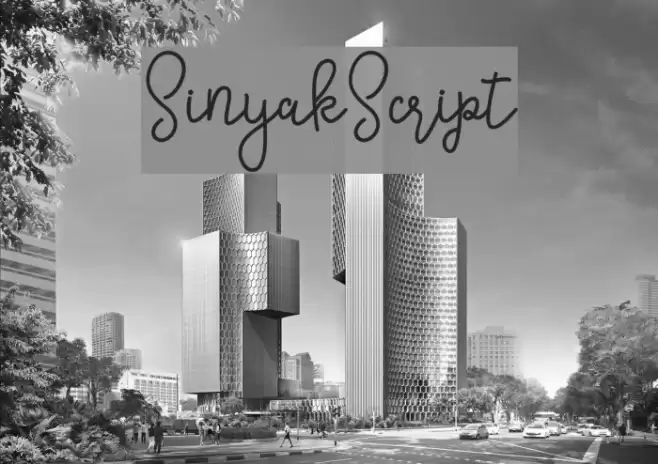 SinyakScript Font examples