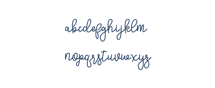 SinyakScript Lowercase