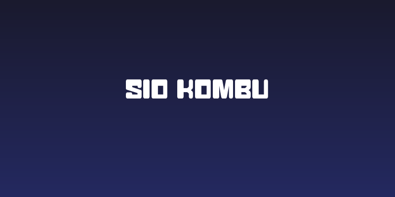 Sio Kombu Social Header