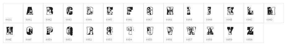 Sioux Regular Character Map