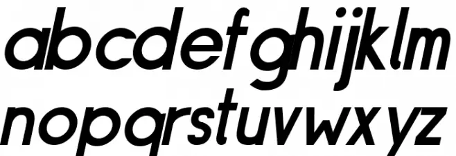 Siple DemiBoldOblique Polices MINUSCULES