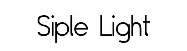 Siple Light  font caratteri gratis