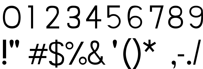 Siple Light Font OTHER CHARS