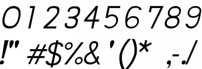 Siple LightOblique Fuentes OTROS CHARS