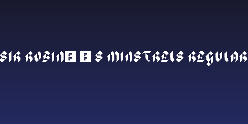 Sir Robin's Minstrels Regular Social Header