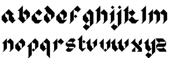 Sir Robin's Minstrels Regular Font LOWERCASE