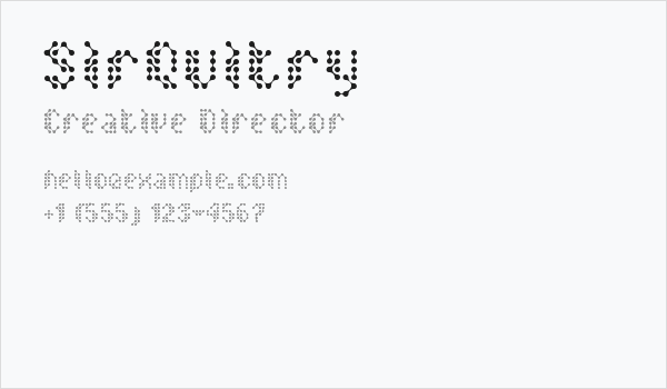 SirQuitry Business Card