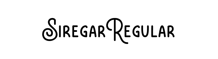 Siregar Regular  les polices de caractères gratuit tlcharger