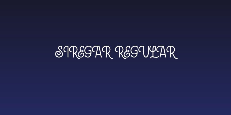 Siregar Regular Social Header