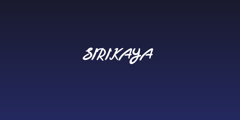 Sirikaya Social Header