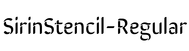 SirinStencil-Regular  免费字体下载