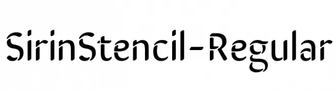 SirinStencil-Regular  免费字体下载