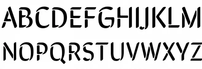 SirinStencil-Regular Schriftart Groß