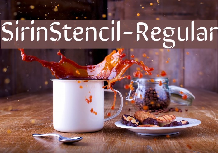 SirinStencil-Regular Font examples