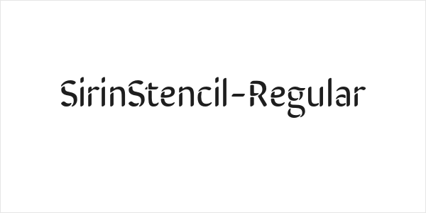SirinStencil-Regular Logo
