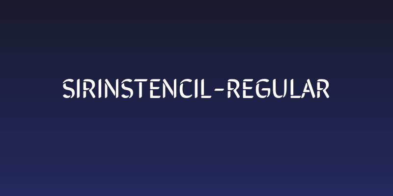 SirinStencil-Regular Social Header