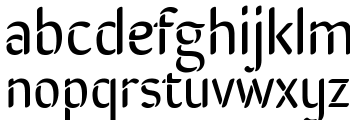 SirinStencil-Regular Font LOWERCASE