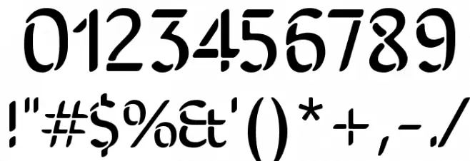 SirinStencil Font OTHER CHARS