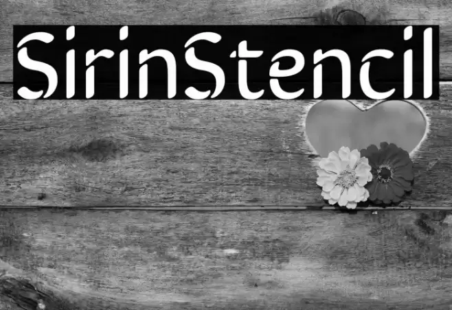 SirinStencil Font examples