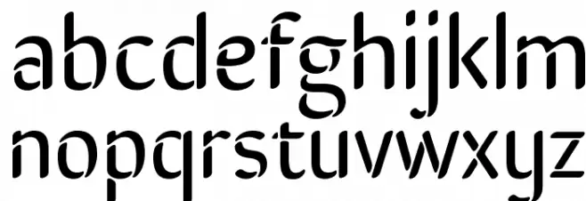 SirinStencil 字体 小写