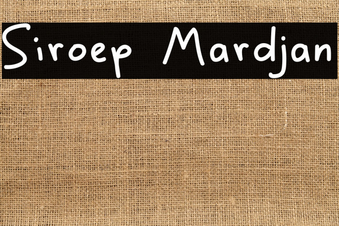 Siroep Mardjan Example 1