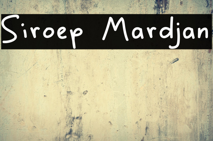 Siroep Mardjan Example 2