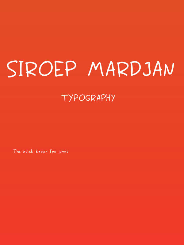 Siroep Mardjan Poster